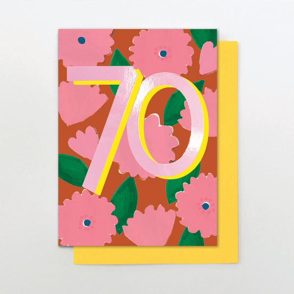 70 Floral Birthday Card