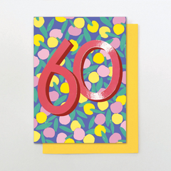 60 Floral Birthday Card