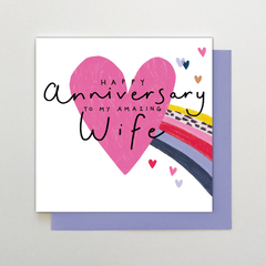 Happy Anniversary Amazing Wife Card