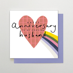 Happy Anniversary Amazing Husband Card