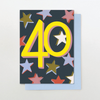 40 Neon Birthday Card