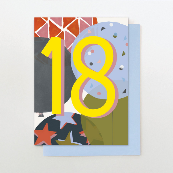 18 Neon Birthday card