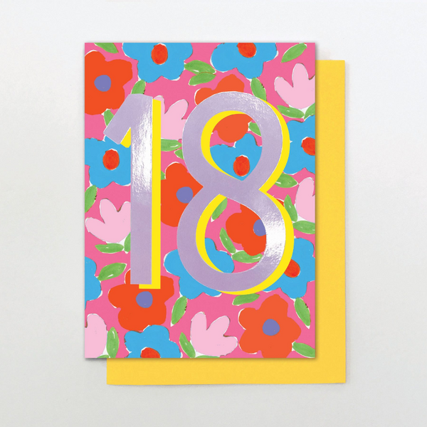 18 Floral Birthday Card