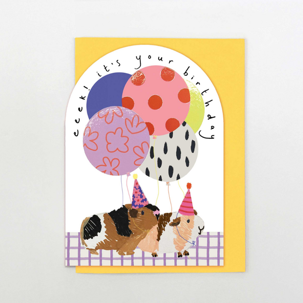 Eeek it's Your Birthday Guinea Pig Card