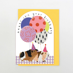Eeek it's Your Birthday Guinea Pig Card