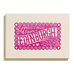 Greetings From Edinburgh Card