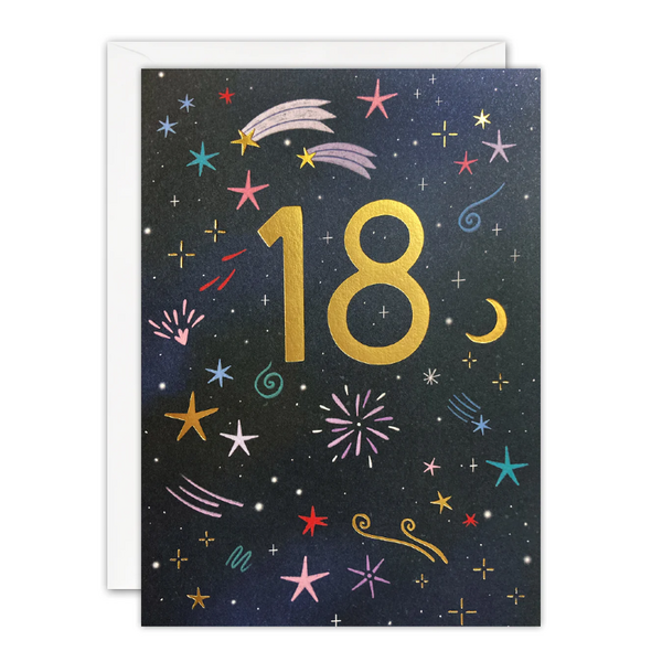 Age 18 Fireworks Card