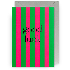 Good Luck Stripe Card
