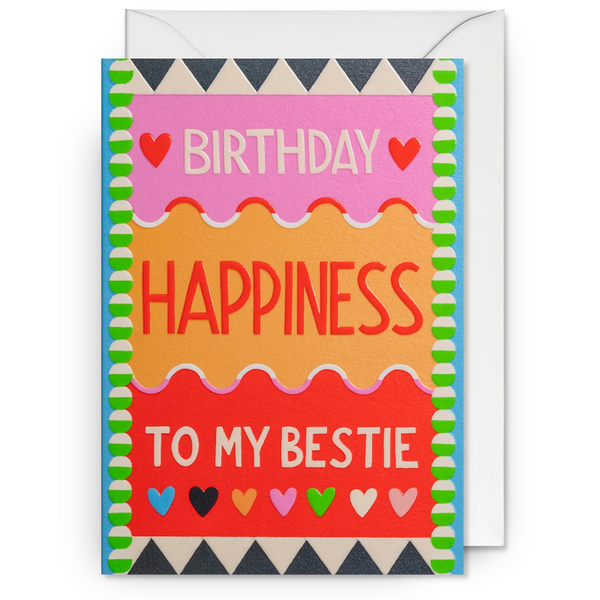 Birthday Happiness To My Bestie Card