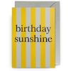 Birthday Sunshine Stripe Card