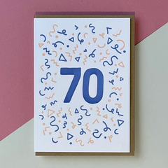 70 Birthday Card