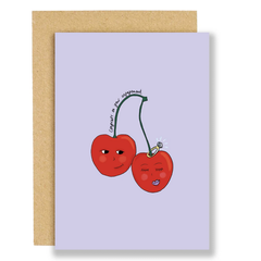 Two Cherries Engagement Card