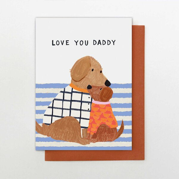 Love You Daddy Dogs Card