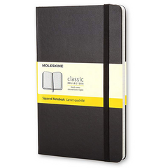 Moleskine Classic Black Large Squared Hard Notebook
