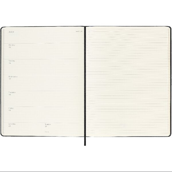 Moleskine 2024 Weekly XL Notebook Hardcover Black - Paper Tiger