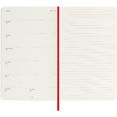 Moleskine 2024 Weekly Planner Large Softcover Red