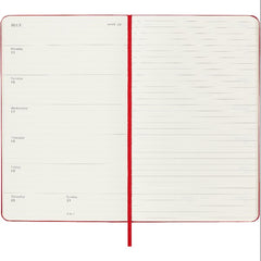 Moleskine 2024 Weekly Planner Large Hardcover Red