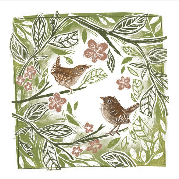Perching Birds Card - Paper Tiger