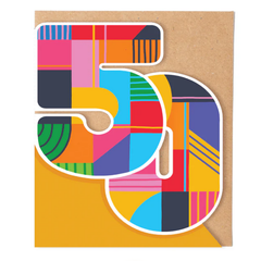 Age 50 Birthday Block Card