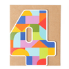Age 4 Birthday Block Card