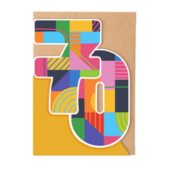 Age 70 Birthday Block Card