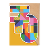 Age 70 Birthday Block Card