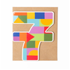 Age 7 Birthday Block Card