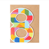 Age 8 Birthday Block Card