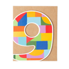 Age 9 Birthday Block Card