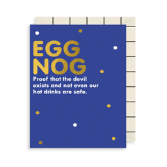 Snap To Grid Egg Nog Christmas Card