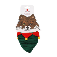 Pet Christmas Crochet Bandana