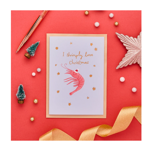 Shrimply Love Christmas Card
