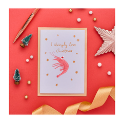 Shrimply Love Christmas Card