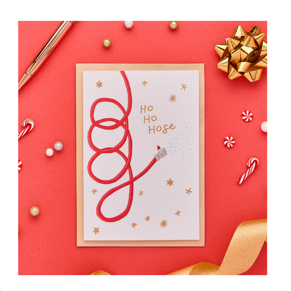 Ho Ho Hose Christmas Card