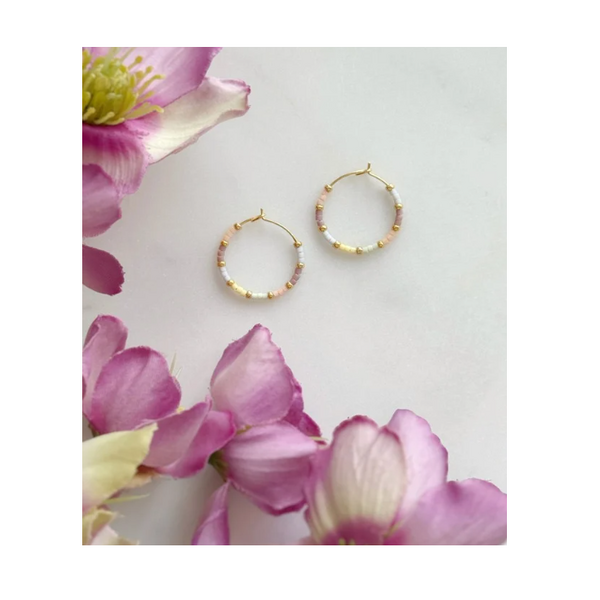 Mini Moon Earrings Pastel