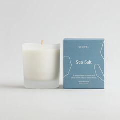 Sea Salt Lamorna Glass Candle