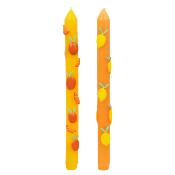 Citrus Dinner Candles 2pk