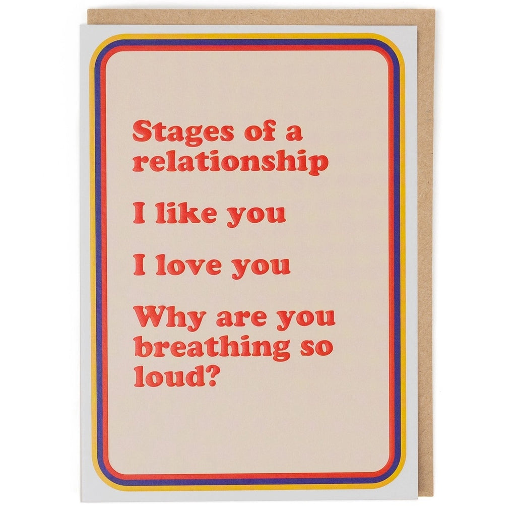 Stages of a Relationship Card