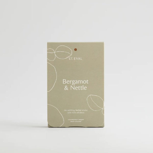 Bergamot & Nettle Lamorna Tealight Maxi