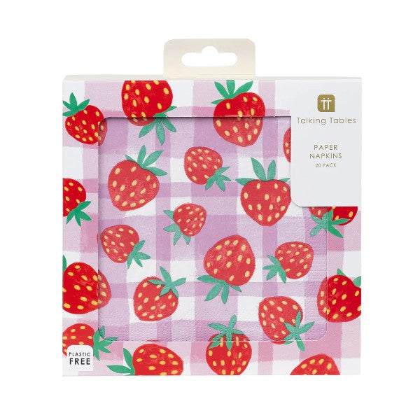 Mellow Strawberry Napkins Pack