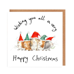 Group Of Guinea Pigs Charity Christmas Card