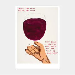 Hold The Wine Up To The Light Postcard