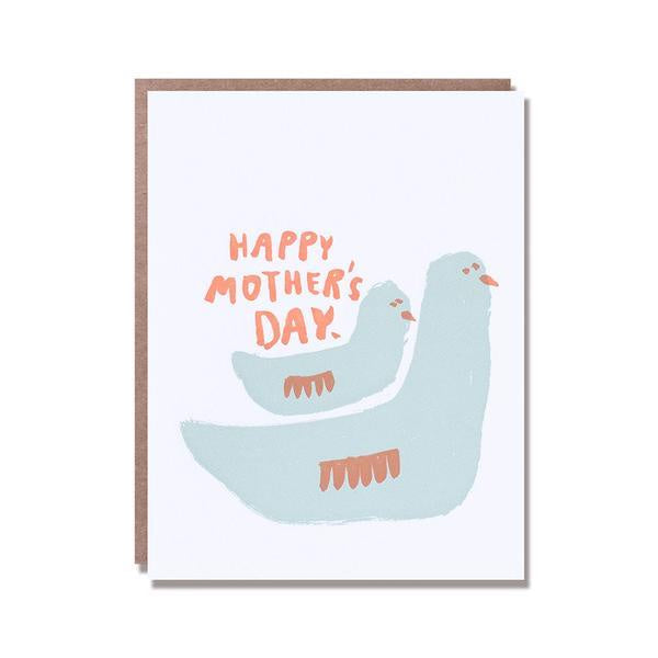 Happy Mother's Day Nesting Birds Card