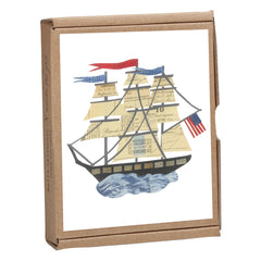 Tall Ship Notecard Box
