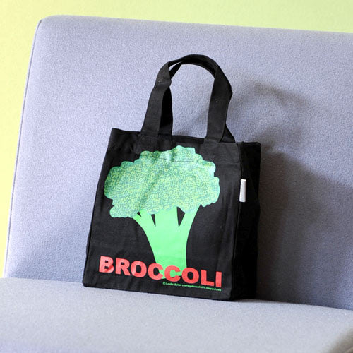 Mini Tote Bag Broccoli Black