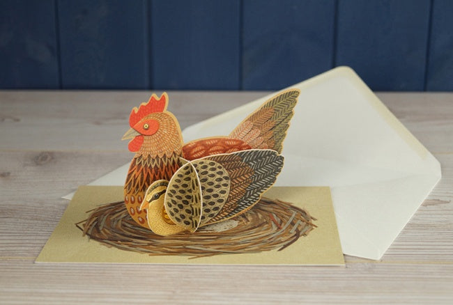 Pop-Out Pets Chicken Card