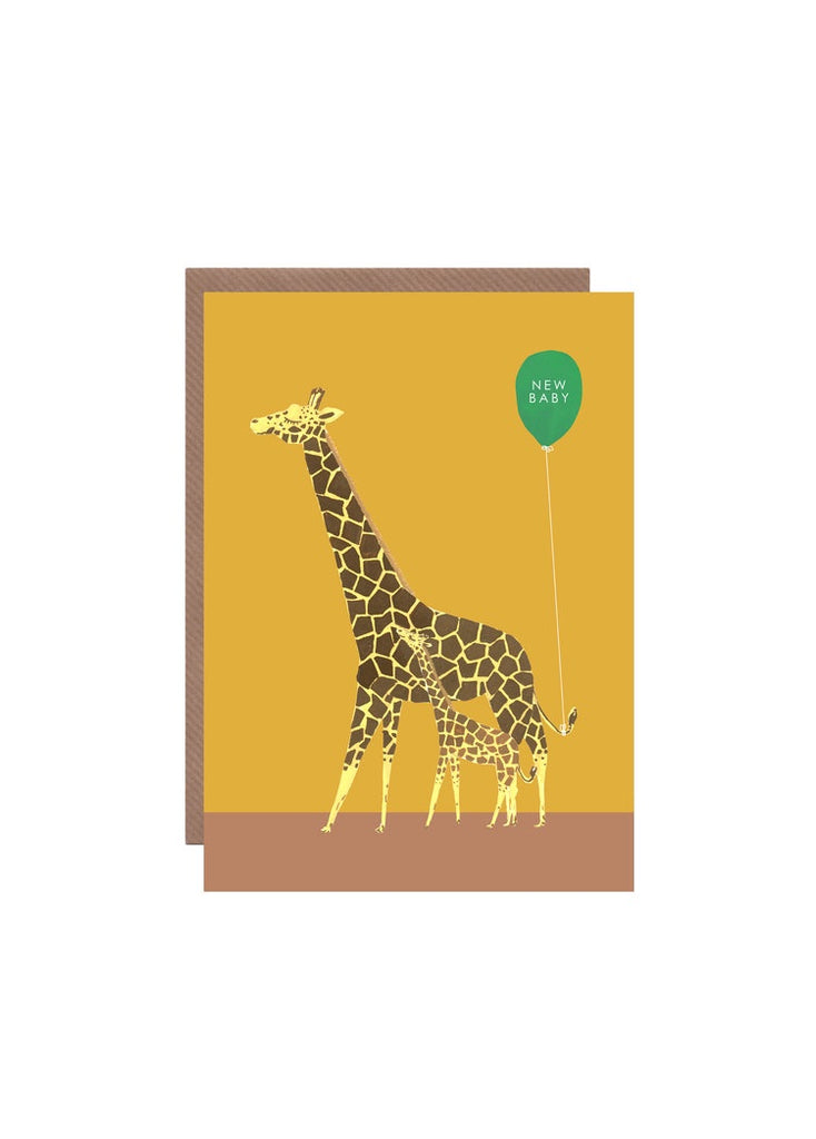 Giraffe New Baby Card