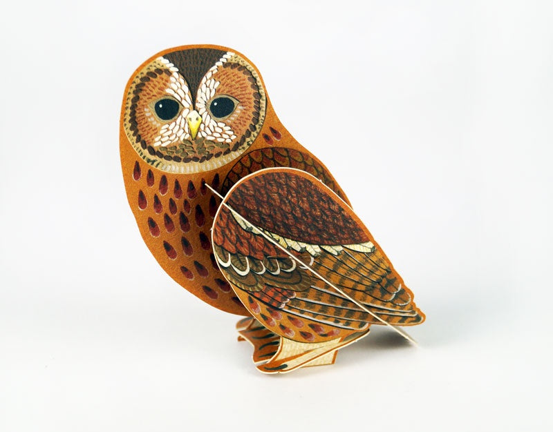Tawny Owl 3D Pop Out Card