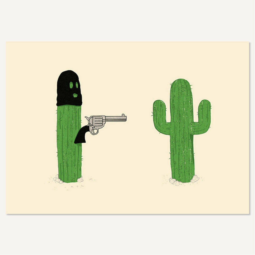 Cactus Hold-Up Postcard