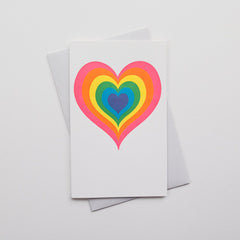 Neon Heart Card